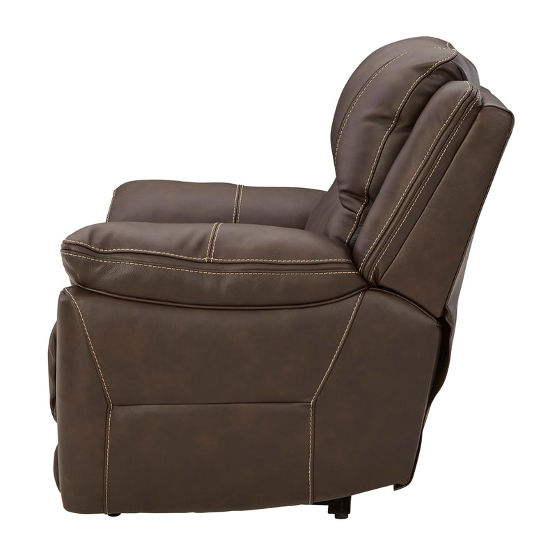 Signature Design by Ashley Dunleith Power Leather Match Recliner with Wall Recline U7160482 IMAGE 5
