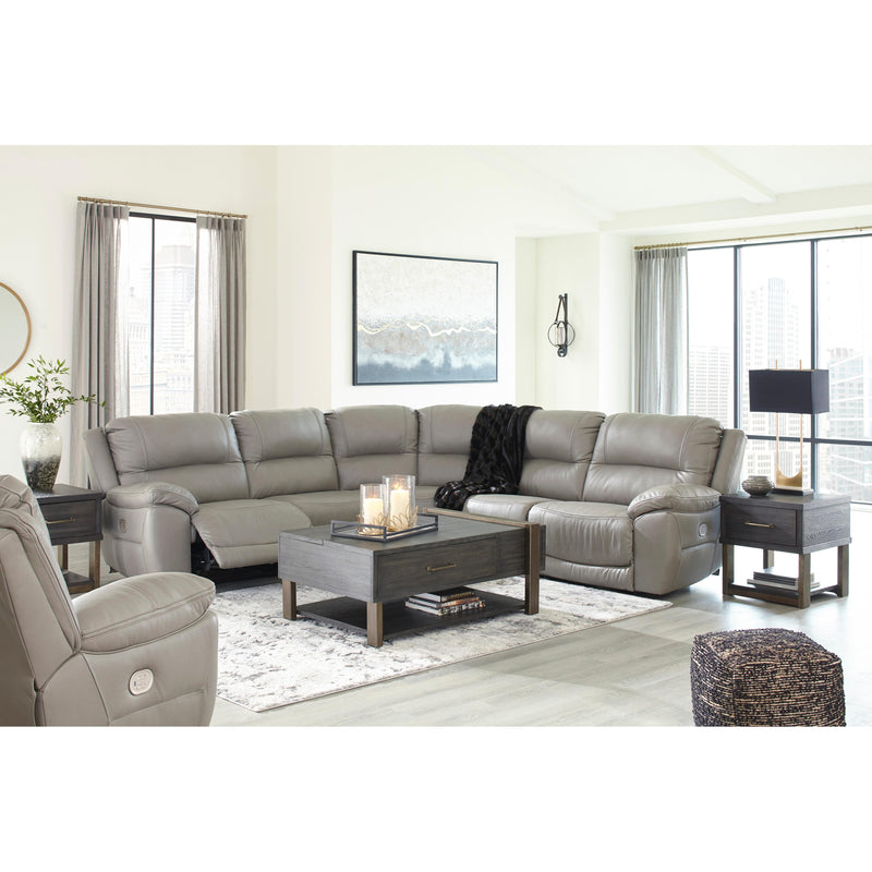 Signature Design by Ashley Dunleith Power Leather Match Recliner with Wall Recline U7160582 IMAGE 11