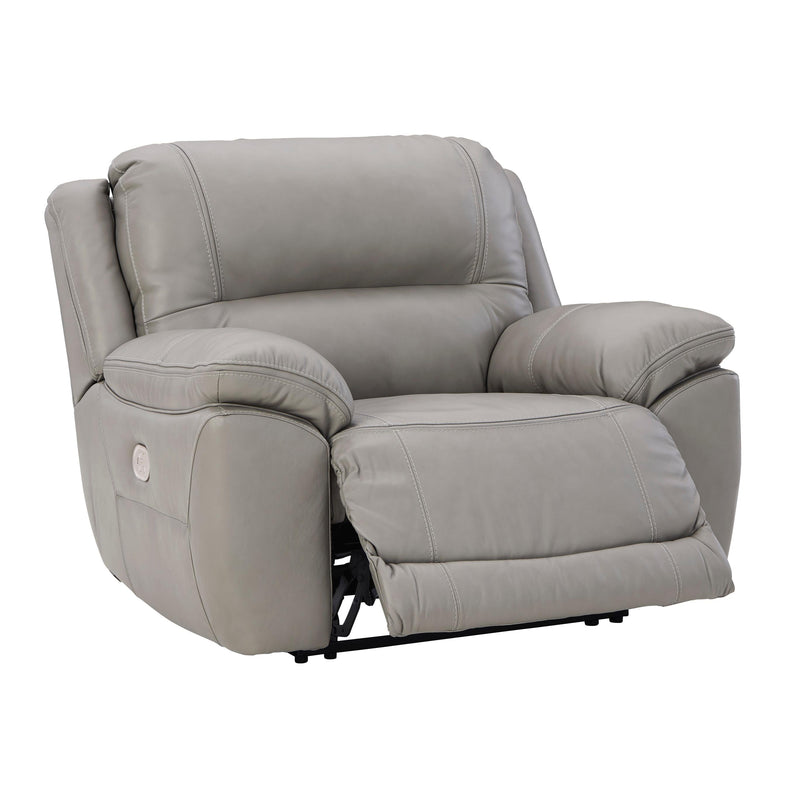 Signature Design by Ashley Dunleith Power Leather Match Recliner with Wall Recline U7160582 IMAGE 2