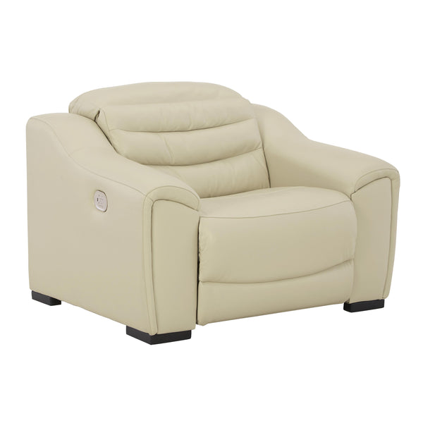 Signature Design by Ashley Center Line Power Leather Match Recliner U6340513 IMAGE 1