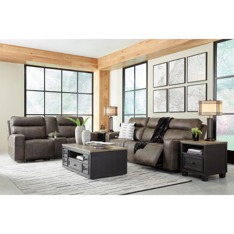 Signature Design by Ashley Game Plan Power Reclining Leather Loveseat U1520518 IMAGE 9