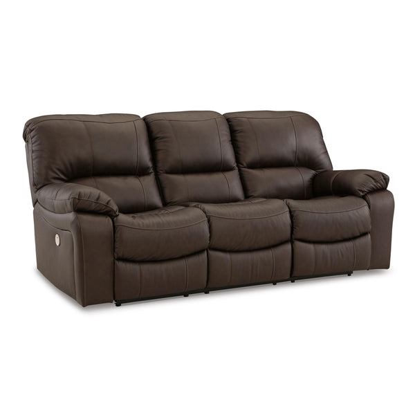 Power Reclining Leather Match